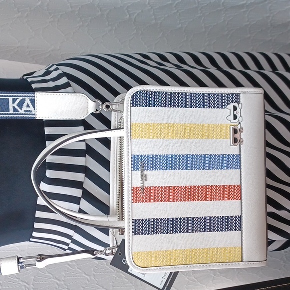 Karl Lagerfeld Maybelle Box Satchel NWT - Picture 9 of 10